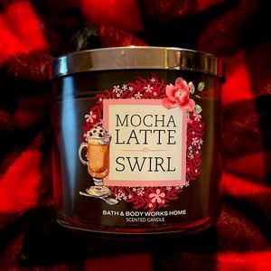 2015 Mocha Latte Swirl 3 wick candle bath and body works